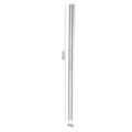 304 Stainless Steel Flat Chopsticks 23cm Metal Korean Tableware Cutlery Kitchen Variant - Flat Chopsticks / 23cm / Natural