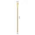 Long handle stainless steel gold mixing spoon 26cm cocktail stirrer for coffee bar drink - Spoon / 26cm / Gold
