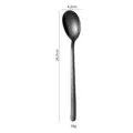 Cuchara de acero inoxidable negro vajilla de mesa, 20.5 cm de largo utensilio. - Cuchara Coreana / 20.5cm / Negro