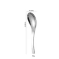 Cuchara de acero inoxidable con mango largo, diseño elegante y estructura metálica muy duradera. - Cuchara Earl / 16.8cm / Natural