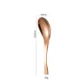 Cuchara de acero inoxidable en oro rosa vajilla de cocina cuchara de mesa 16.8cm - Cuchara Earl / 16.8cm / Rosa oro