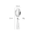Cuillère pliante portable en acier inoxydable 304 pour voyage en plein air vaisselle mini - Mini cuillères à un pli