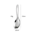 Cuillère bébé en acier inoxydable ergonomique vaisselle repas 13cm 3.8cm 43g portable - Cuillère / Article simple