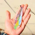 Large teardrop crystal suncatcher pendant with rainbow light prism effect for garden window decor - 120mm Teardrop