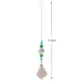 Kristallen zonnevanger raamhanger met kleurrijke kralen en druppelhanger deco. - Bloembodestijl - 30mm Ahornblad