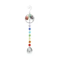 Crystal Sun Catcher Tree of Life Hanging Pendant Rainbow Prism Home Garden Decor - Tree of Life & New Pipa Drop