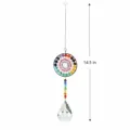 Crystal suncatcher mandala hanging ornament wind chime home decor 14.5 inch variant - Multicolor Mandala Tree of Life / 50mm New Gourd / Colorful