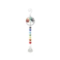 K9 crystal rainbow hanging ornament tree of life crystal suncatcher home decor window decoration - Butterfly Style