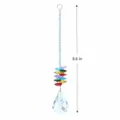 Crystal suncatcher hanging prism pendant with colorful beads and teardrop prism for garden - 3-New Gourd 50mm