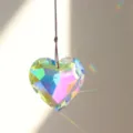 Crystal Heart Prism Suncatcher Pendant, Colorful Rainbow Maker Hanging Window Decoration. - Heart / 30mm / Colorful