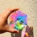Large crystal suncatcher pendant hexagonal prism rainbow maker window hanging decor - 100mm Hexagram