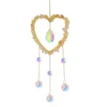 Beautiful heart-shaped natural citrine crystal suncatcher window hanging prism - 10cm Citrine Heart