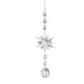 Clear crystal snowflake hanging ornament Christmas tree decoration window suncatcher car pendant - Transparent Snowflake Style-Crystal Ball / 80.00g