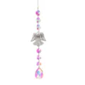 Crystal Angel Suncatcher Hanging Prism Ornament Colorful Rainbow Maker Window Garden Decor - Angel