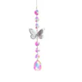 Cristallo Farfalla Acchiappasole Sospeso Prisma Arcobaleno Decoro Nuovo - Farfalla N. 2