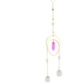 Cristallo Luna Acchiappasole Quarzo Rosa Prisma Finestra Appendere Decor Variante Un - Rosso rosa