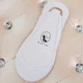 Women's ice silk half sole forefoot socks invisible anti-slip high heel pads white. - One Size / White