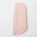 Pink 2-toe invisible socks, pure cotton thin shallow-cut anti-slip boat socks for summer women - One Size / Pink
