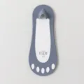Onzichtbare tenensokken van ijszijde voor dames, ademende ondiepe enkelsokken antislip. - Eén maat / donkergrijs