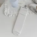 White stirrup socks for women, sheer thin leg warmers, elegant ballet style hosiery. - One Size / Pure White