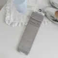 Grey silk leg warmers for women, summer thin ballet style stirrup socks, chic hosiery - One Size / Light Gray