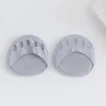 Grey forefoot pads half toe socks for high heels breathable ice silk dance foot thongs. - Gray
