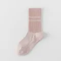 Dames yoga antislip sokken pilates fitness ademend katoen sport middelhoge sok - Eén maat / Roze Teen