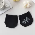 Summer breathable cotton half socks anti-slip forefoot invisible socks for high heels - One Size / Black