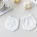 White half-palm socks for women, breathable mesh invisible anti-slip forefoot socks. - One Size / White