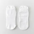 White non-slip yoga socks for women, breathable pilates fitness socks with rubber grips. - One Size / Pure White