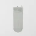 Grey Japanese style mesh ruffle mid tube socks, breathable thin cotton variant for women. - One Size / Gray
