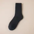 Dunkelgraue verdickte Frottee-Lange Socken für Herren, warme Winterschneesocken, bequemer Stil. - Einheitsgröße / Dunkelgrau