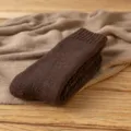 Herren dicke warme Wolle hohe Rohrsocken fuer den Winter, super gemuetliche lange Schneesocken. - Einheitsgröße / Dunkelbraun