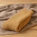 Herren Winter dicke warme Wollsocken, gemütliche Frottee Baumwolle Schneesocken. - Einheitsgröße / Gelb