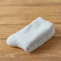 Thick wool socks for men winter thermal crew socks cozy fleece lined warm winter footwear - One Size / Light Gray
