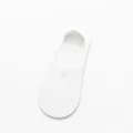 Herren Sommer dünne atmungsaktive unsichtbare Sneakersocken, reinweiß, bequeme Passform. - Einheitsgröße / Weiß