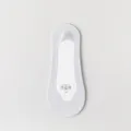 Women white thin invisible boat socks, summer ice silk shallow mouth anti-slip mesh socks. - One Size / Light Gray