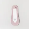 Damen rosa unsichtbare Bootssocken, flacher Mund, Sommer dünn, atmungsaktiv und rutschfest. - Einheitsgröße / Lila