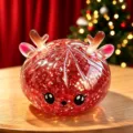 Χριστούγεννα ελάφι squishy παιχνίδι γκλίτερ αργή άνοδος ανακούφιση άγχους δώρο 1τμχ - Κόκκινο Ψωμάκι Τάρανδου Με Κλουβί