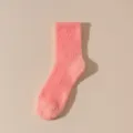 Fuzzy coral fleece sleep socks for women, thick plush winter floor socks in pink. - One Size / Deep Pink