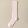 Rosa flauschige Pluesch Langsocken fuer Damen Winter warm kuschelig dicke Bettsocken - Einheitsgröße / Hellrosa