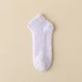 Purple plush coral fleece women winter anti-slip floor boat socks with grip dots home wear - One Size / Purple