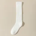 Weiche weiße Korallenfleece flauschige warme Wintersocken Damen dicke gemütliche Bodensocken - Einheitsgröße / Milchweiß