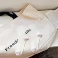 Damen gerippte Socken Farblock Socke weiss rosa lässig süß stilvoll Alltag weiche Baumwolle Herbst - Einheitsgröße / Rosa
