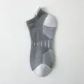 Herren kurze Sport Frotteesocken grau Farbblock Laufsocken atmungsaktive Baumwollsocken - Einheitsgröße / Grau