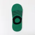 Chaussettes invisibles homme coupe basse coton antidérapantes courtes été respirantes - Taille unique / Vert
