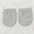 Women pure cotton half palm socks grey forefoot invisible anti slip breathable socks pair - Gray