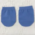 Medias de antepié de mujer algodón color sólido antideslizantes transpirables invisibles - Azul Marino