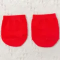 Calcetines mujer media suela rojo algodón antideslizantes antepié invisibles - Rojo