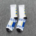 Heren outdoor sport middelhoge sokken met ademend comfort en antislipzool. - Eén maat / Wit